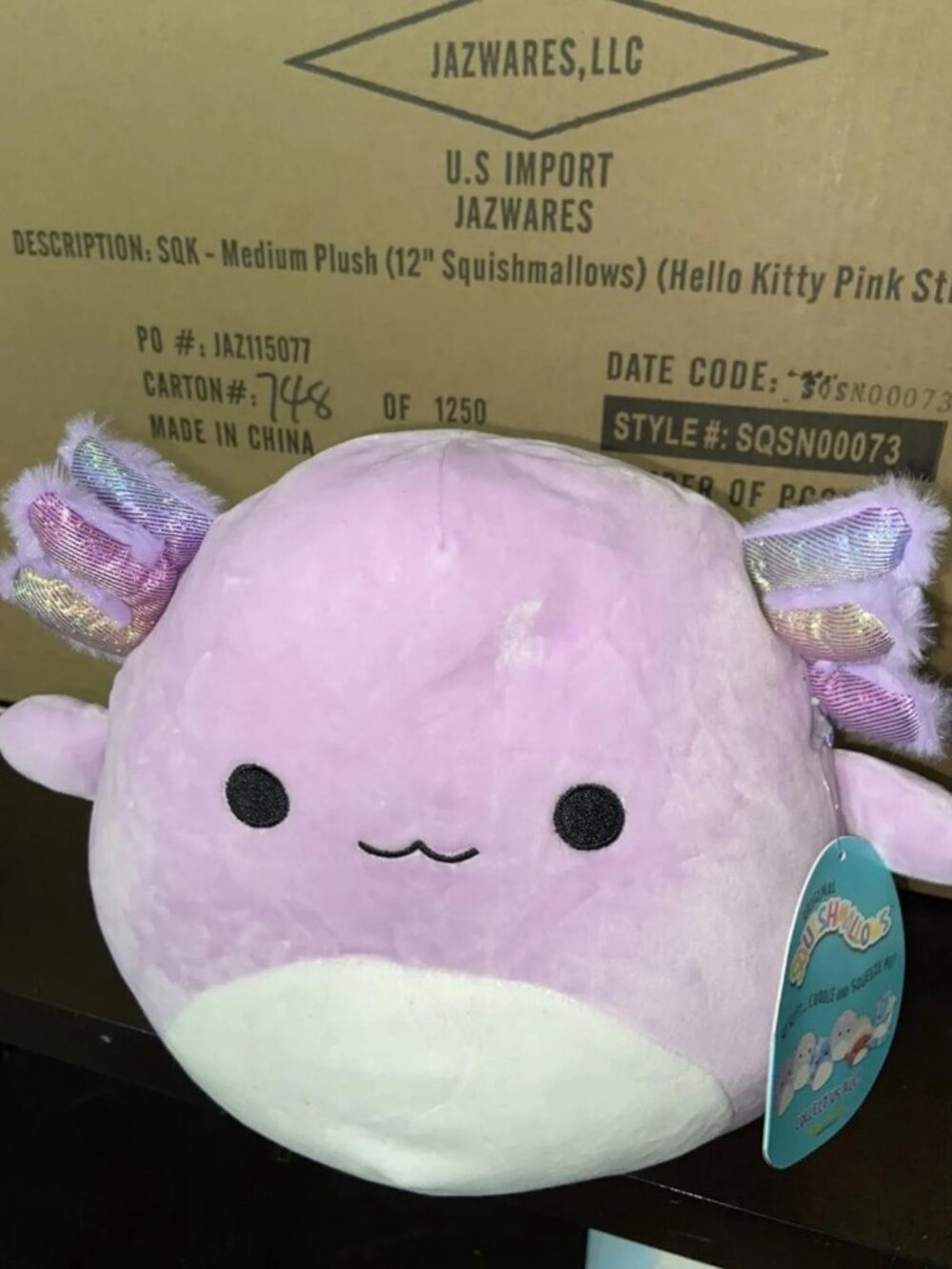 10" Australia Exclusive Monica The Axolotl Squishmallow NWT Aus